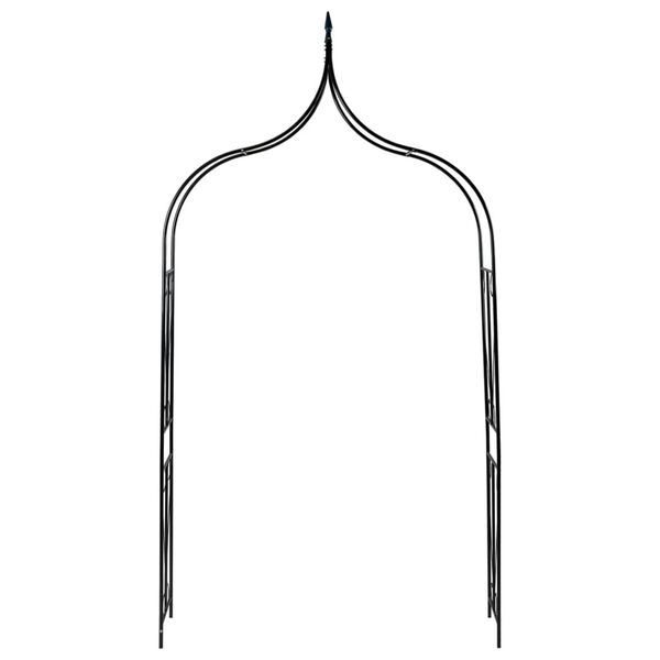 vidaXL Rosenbogen Dunkelgrün 142x37x275 cm Eisen