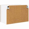 vidaXL H&auml;ngeschrank mit T&uuml;r 2 pcs Altes Holz und Wei&szlig; 60 x 31 x 40 cm