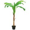 vidaXL K&uuml;nstlicher Bananenbaum mit Topf 180 cm Gr&uuml;n