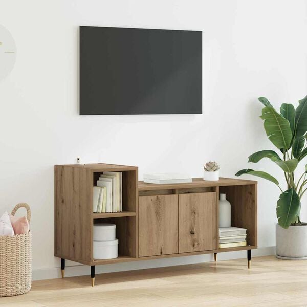 vidaXL TV-Schr&auml;nk Artisan-Eiche 100 x 35 x 55 cm Holzwerkstoff