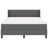 vidaXL Boxspringbett mit Matratze Dunkelgrau 200 x 160 cm Stoff