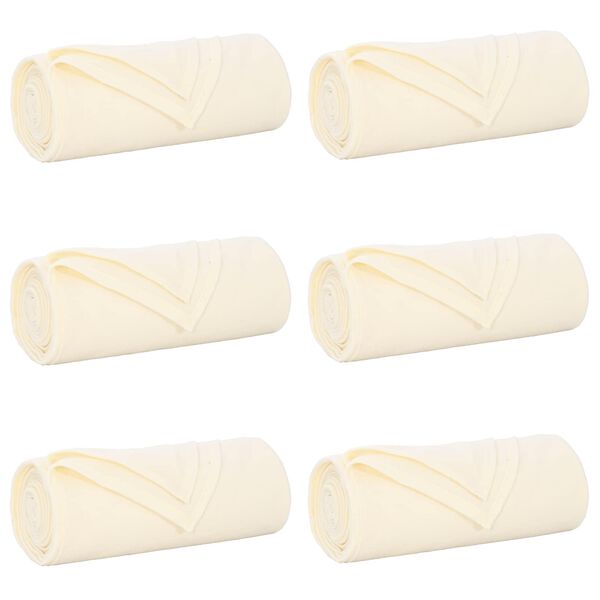 vidaXL Wohndecken 6 pcs Creme 240 x 220 cm Fleece