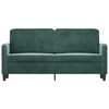 vidaXL 2-Sitzer-Sofa Dunkelgrün 140 cm Samt