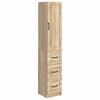 vidaXL Schrankset 2 pcs Sonoma-Eiche 33 x 34,5 x 87 cm Holzwerkstoff