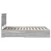 vidaXL Bettrahmen Graues Sonoma 120 x 190 cm Holzwerkstoff