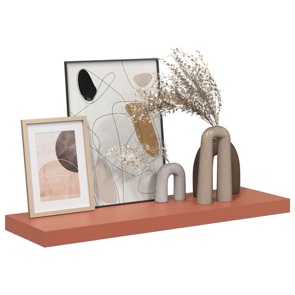 vidaXL Wandregal Wandmontiert Rot 90 x 23,5 x 4 cm Holzwerkstoff