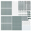 vidaXL Zaunpfosten Sonstiges 52 pcs Grün 3,2 x 3,2 x 170 cm Stahl