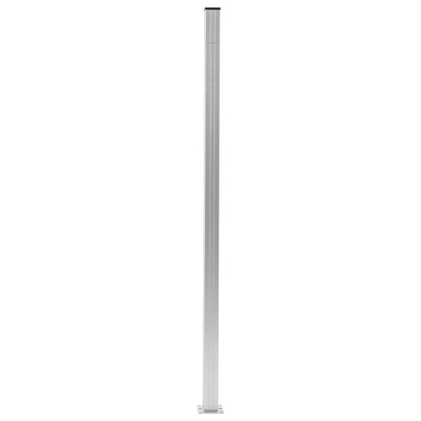 vidaXL Zaunpfosten 3 Stk. Aluminium 185 cm