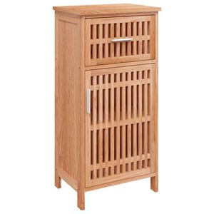 vidaXL Badschrank 42x29x82 cm Massivholz Nussbaum