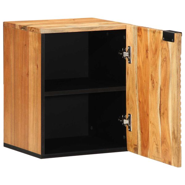 vidaXL Waschbeckenschrank mit T&uuml;r Massivholz Akazie 38 x 33,5 x 48 cm