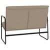 vidaXL Sitzbank Cappuccino-Braun 100x64x80 cm Kunstleder