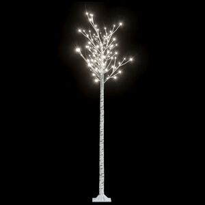 vidaXL Weihnachtsbaum 200 LEDs 2,2 m Kaltwei&szlig; Indoor Outdoor