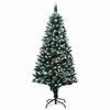 vidaXL K&uuml;nstlicher Weihnachtsbaum mit 300 LEDs mit St&auml;nder Gr&uuml;n 180 cm