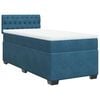 vidaXL Boxspringbett mit Matratze Blau 80x200 cm Samt
