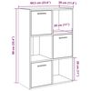 vidaXL B&uuml;cherschrank Altholz-Optik 60,5x30x90 cm Holzwerkstoff