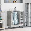 vidaXL Golf Schrank Mit Rad Uni Beton Grau 90 x 45 x 98 cm