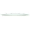 vidaXL Eckregale 2 Stk. mit verchromten Halterungen Glas Weiß 45x45cm