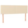 vidaXL Boxspringbett mit Matratze Creme 140x200 cm Stoff