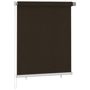 vidaXL Au&szlig;enrollo 125 (B) x 140 (H) cm Braun