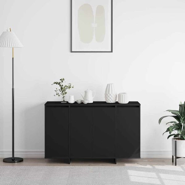 vidaXL Sideboard Schwarz 120 x 41 x 75 cm Holzwerkstoff