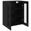 vidaXL Sideboard Schwarz Eichen-Optik 69,5 x 34 x 90 cm Holzwerkstoff