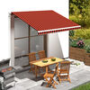 vidaXL Markisenbespannung Canvas Orange & Braun 3,5x2,5 m