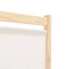 vidaXL 4-teiliger Raumteiler Cremeweiß 160 x 170 x 4 cm Stoff