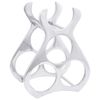 vidaXL Weinregal Silber 23 x 14 x 28 cm Aluminium