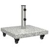 vidaXL Sonnenschirmst&auml;nder 30 kg Grau Granit Quadratisch