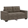 vidaXL Sofa 3 pcs Dunkelgrau Leinenmischgewebe