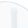 vidaXL Beistelltisch mit 2 Ablagen Transparent 38x38x50 cm Hartglas