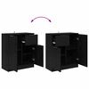 vidaXL Sideboards 2 pcs Schwarz Eichen-Optik 60 x 30 x 70 cm
