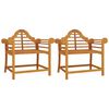 vidaXL Gartenst&uuml;hle 2 Stk. 91x62x94 cm Massivholz Teak
