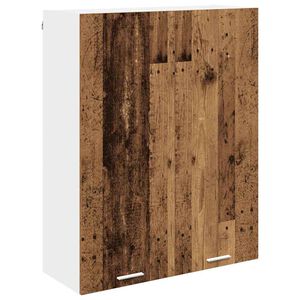 vidaXL H&auml;ngeschrank mit T&uuml;r Altholz 80 x 31 x 100 cm Holzwerkstoff
