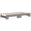 vidaXL Tagesbett Ausziehbar Taupe 80x200 cm Stoff