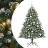 vidaXL K&uuml;nstlicher Weihnachtsbaum mit 300 LEDs mit St&auml;nder Gr&uuml;n 180 cm