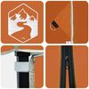 vidaXL Pavillon-Zelt Orange 194 x 194 x 251 cm Stoff