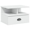 vidaXL Nachttisch HILL Wei&szlig; 40 x 31 x 27 cm Massives Kiefernholz