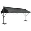 vidaXL Freistehende Markise 500x300 cm Anthrazit