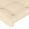 vidaXL Kopfteile 2 Stk. Creme 72x5x78/88 cm Stoff