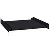 vidaXL Waschmaschinen Zwischenablage Schwarz 60 x 60 x 8 cm Stahl