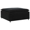 vidaXL Modulares Sofa Fu&szlig;hocker-Modul Schwarz 100x100x48 cm