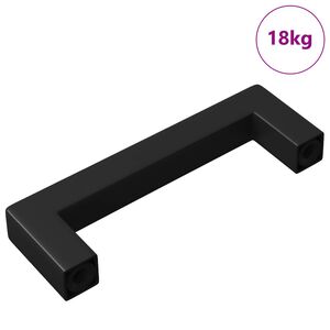 vidaXL M&ouml;belgriff 530 pcs Schwarz 105 x 12 x 36 mm Eisen