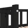 vidaXL Tagesbett Ausziehbar Schwarz 90x200 cm Massivholz Kiefer