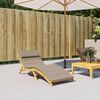 vidaXL Sonnenliegen-Auflage Taupe 180x60x4 cm Oxford-Gewebe