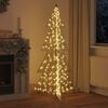vidaXL Weihnachtsbaum mit 240 LEDs Warmes Weiß 180 cm Haustier