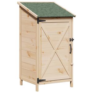 vidaXL Gartenschuppen Natur 59,5 x 56 x 113,5 cm Massivholz aus Fichte