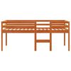 vidaXL Hochbett Wachsbraun 80x200 cm Massivholz Kiefer