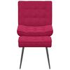 vidaXL Relaxsessel mit Hocker Weinrot Samt