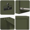 vidaXL Aktenschrank Olive Gr&uuml;n 44 x 50 x 106,5 cm Kaltgewalzter Stahl